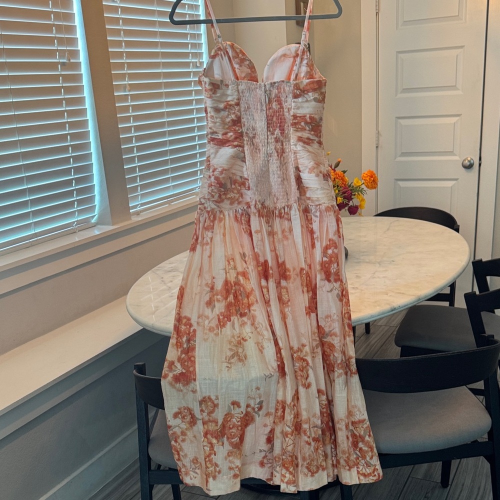 Zimmermann Cascadian floral strapless midi dress - Picture 8 of 11
